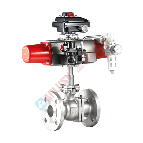 Multifunctional low-temperature ball valve (specific for liquid nitrogen/liquid oxygen)