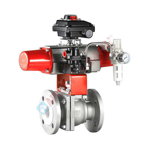 Corrosion-resistant fully fluorine-lined ball valve