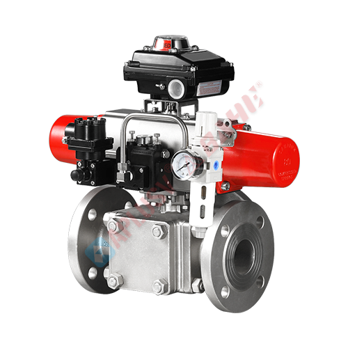 Three-way T-type/L-type ball valve (diversion/concatenation)