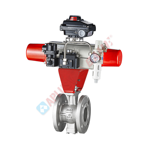 Multifunctional V-type ball valve (regulation/switching)