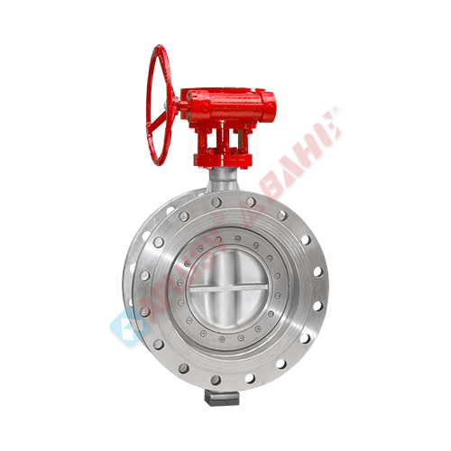 Three-bias hard-sealing butterfly valve