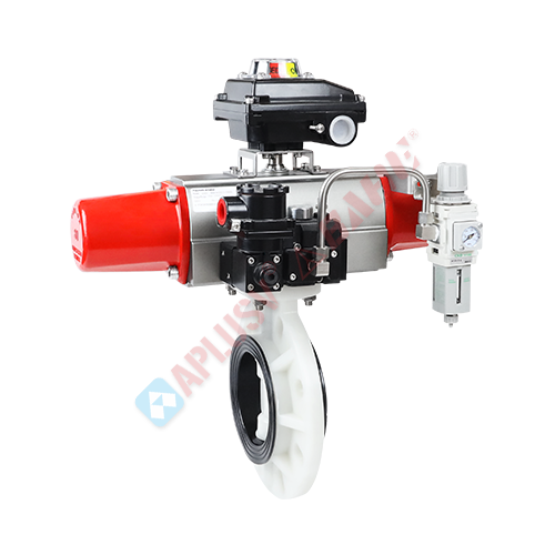 Engineering plastic butterfly valve